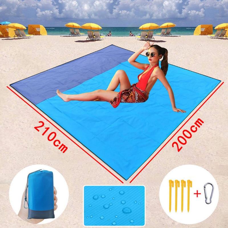 Waterproof Beach Blanket Outdoor Portable Camping Picnic Mat 82" x 78"