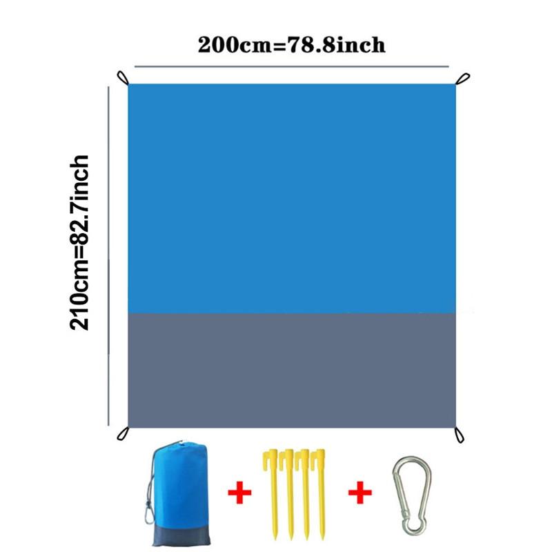 Waterproof Beach Blanket Outdoor Portable Camping Picnic Mat 82" x 78"