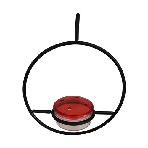 Metal Simple Hummingbird Water Feeder Hanging Round Mini Bird Feeder