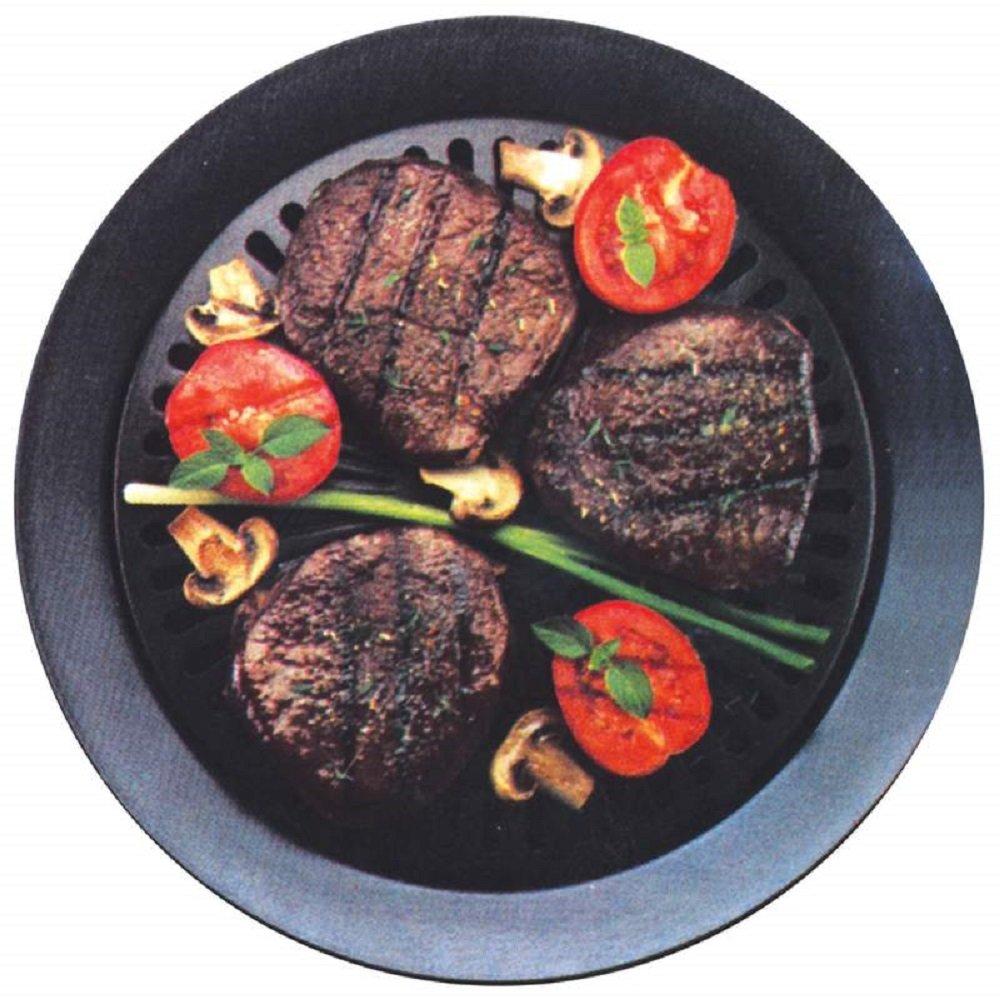 Go Go Smokeless Non-Stick Barbecue Grill Plate For Indoors And Outdoors