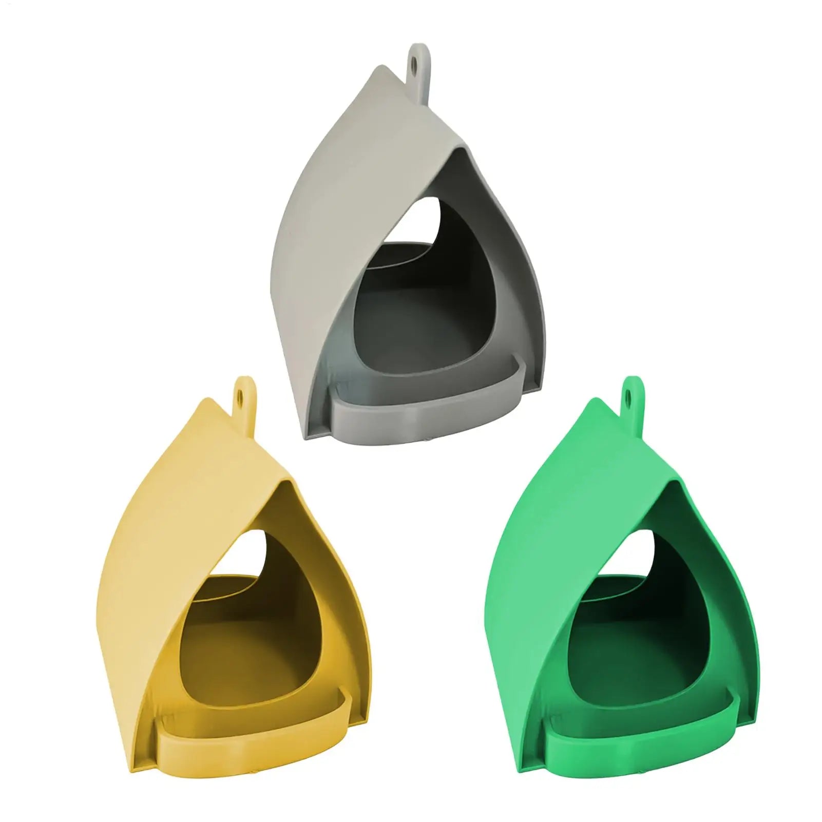 House Bird Feeder Open Design Decorative Hanger Hut Shape Hangable