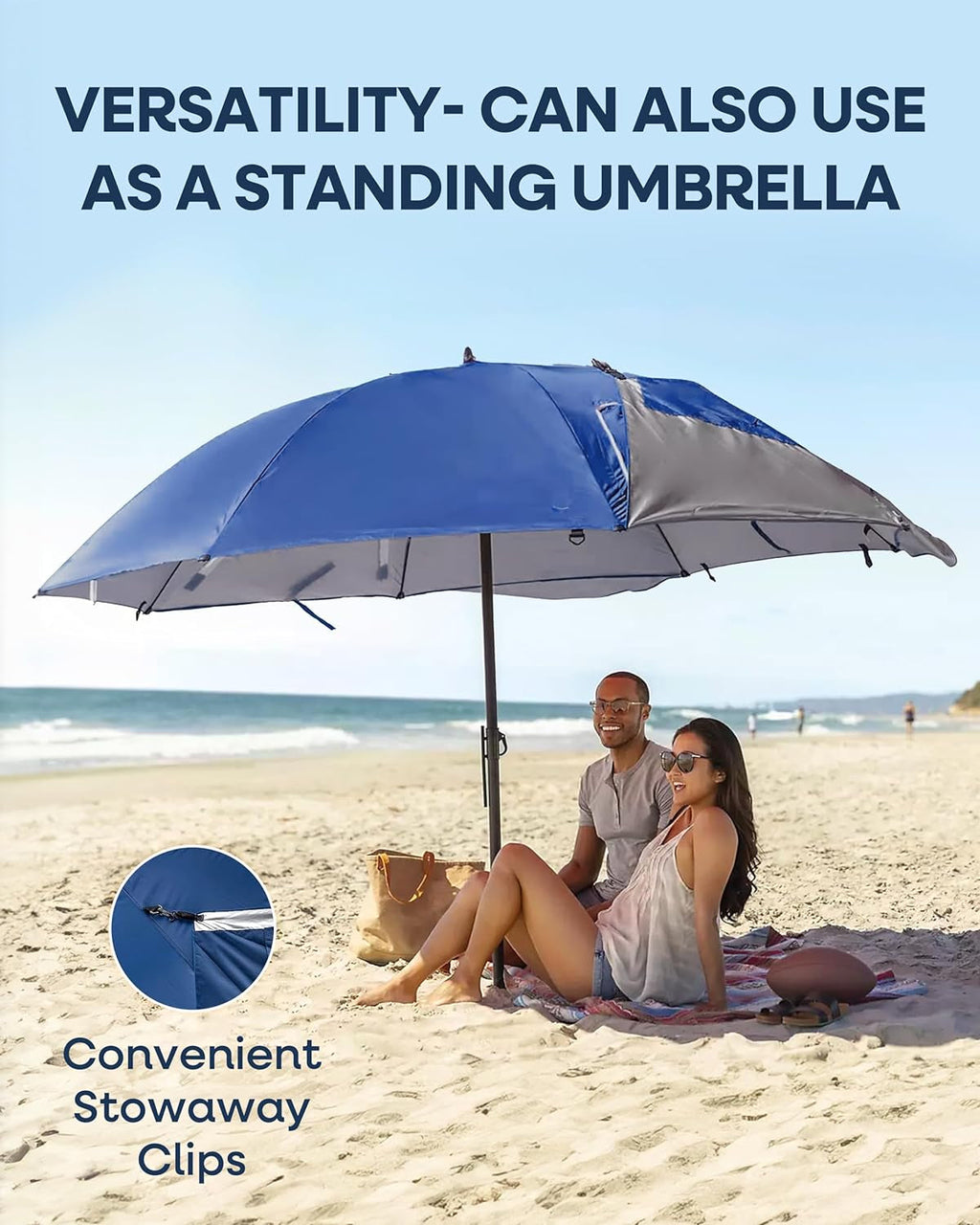 9ft Heavy Duty Outdoor Umbrella With UPF 50 Privacy Panels