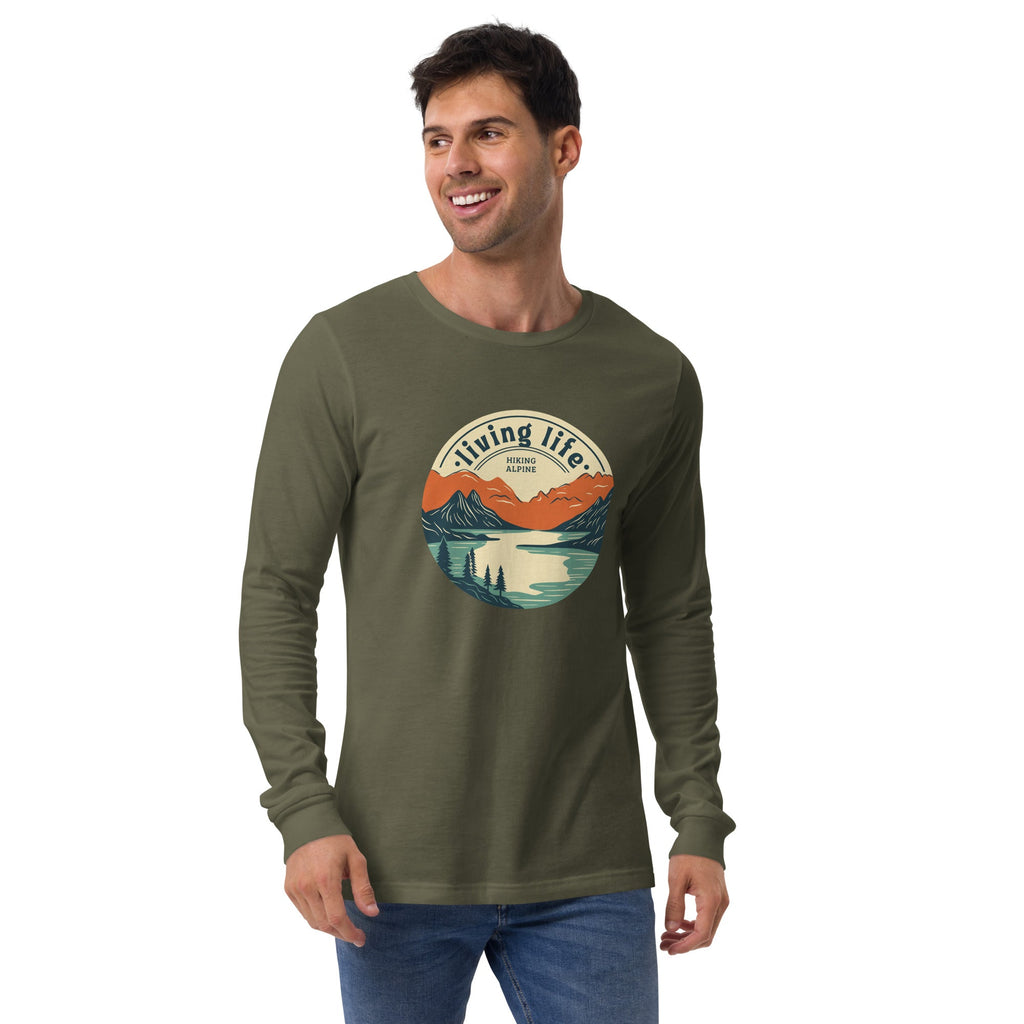 Hiking Alpine Outdoors Unisex Long Sleeve Tee