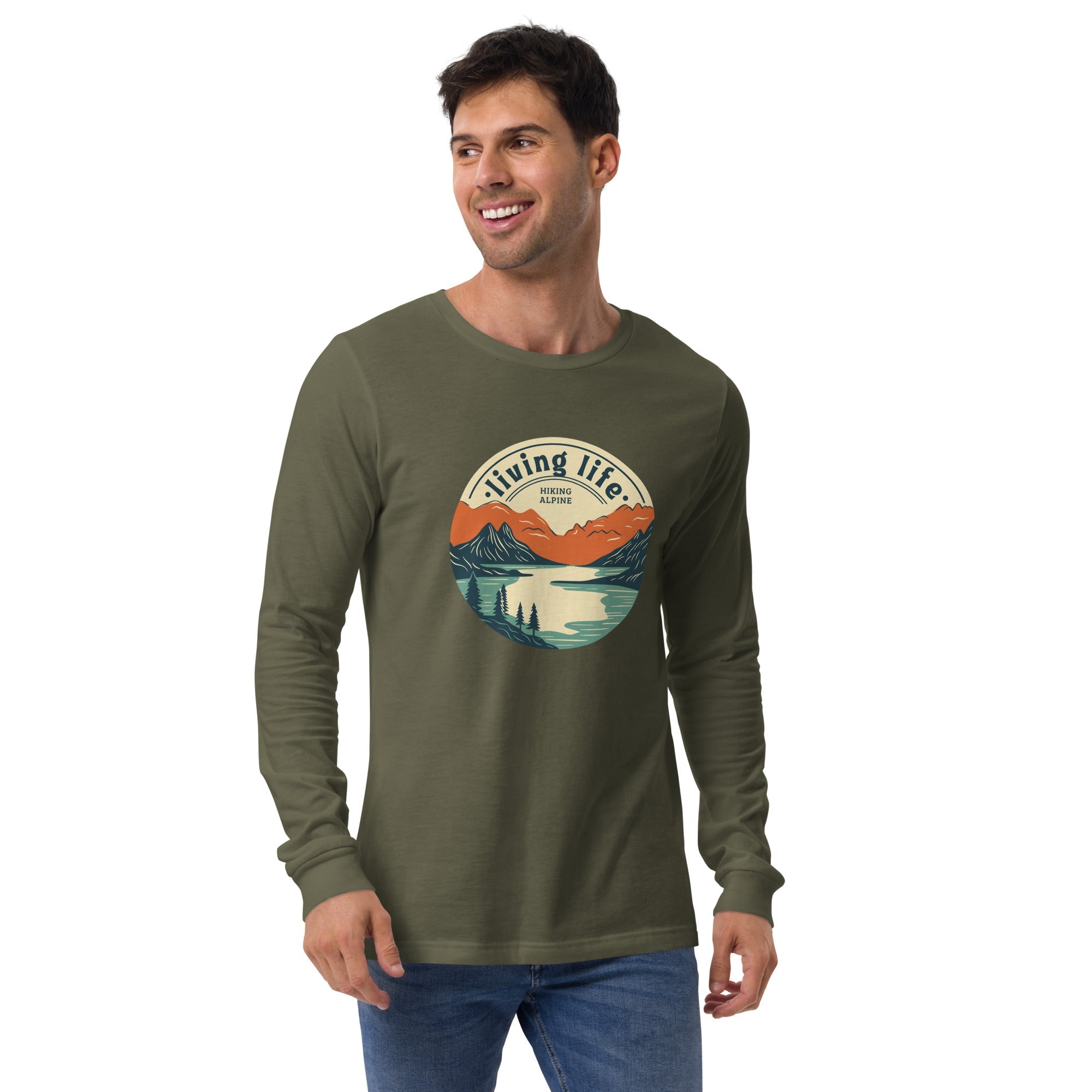 Hiking Alpine Outdoors Unisex Long Sleeve Tee