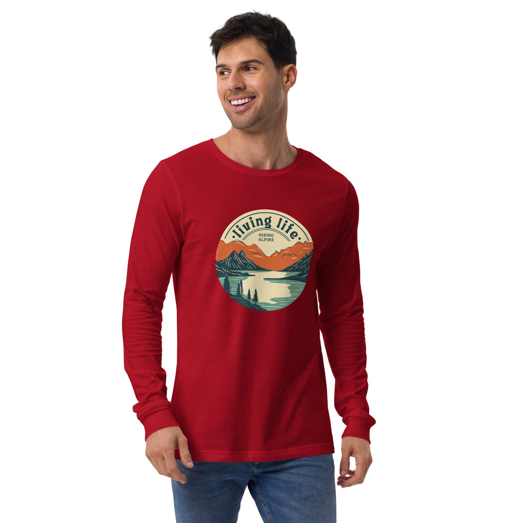 Hiking Alpine Outdoors Unisex Long Sleeve Tee