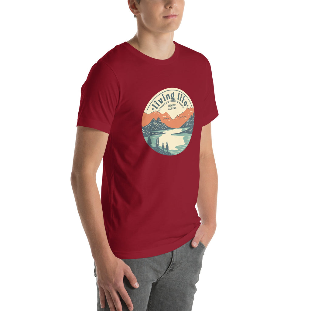 Hiking Alpine Outdoors Unisex t-shirt