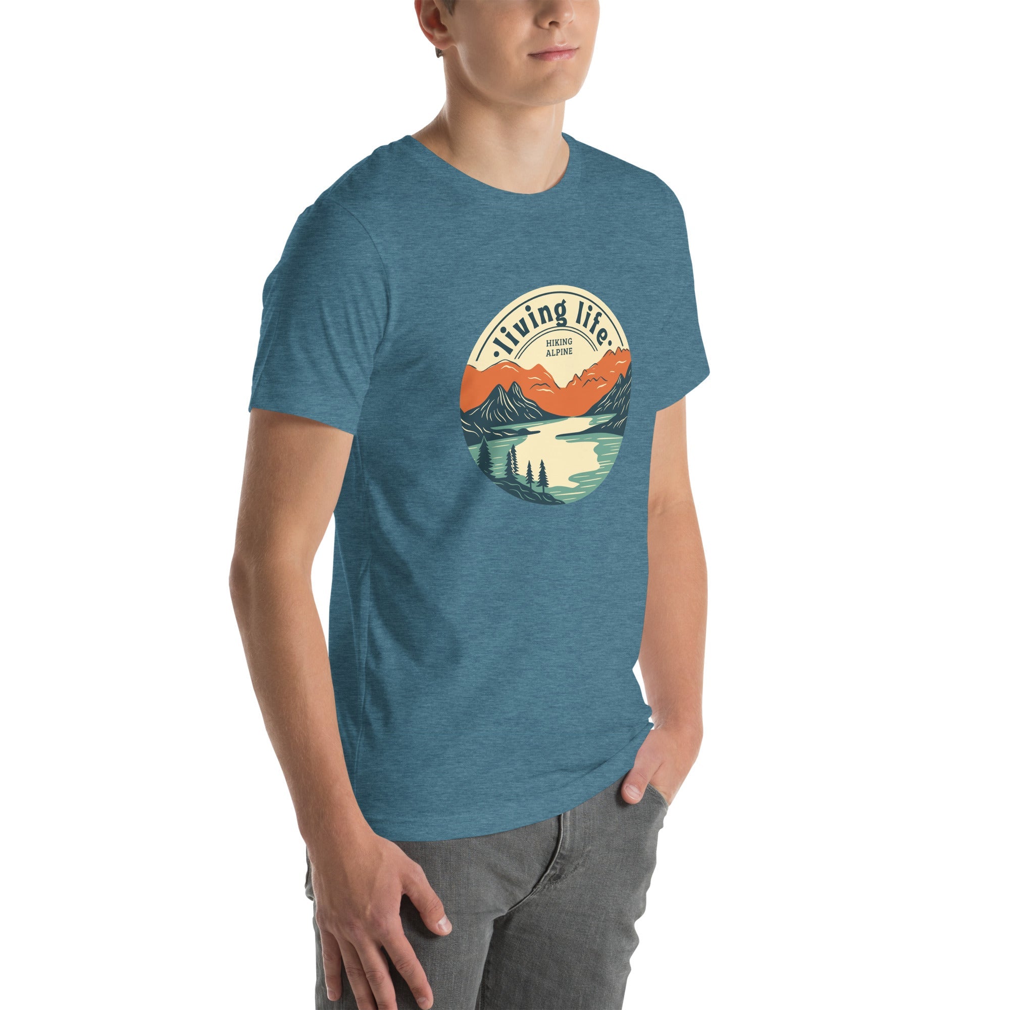 Hiking Alpine Outdoors Unisex t-shirt
