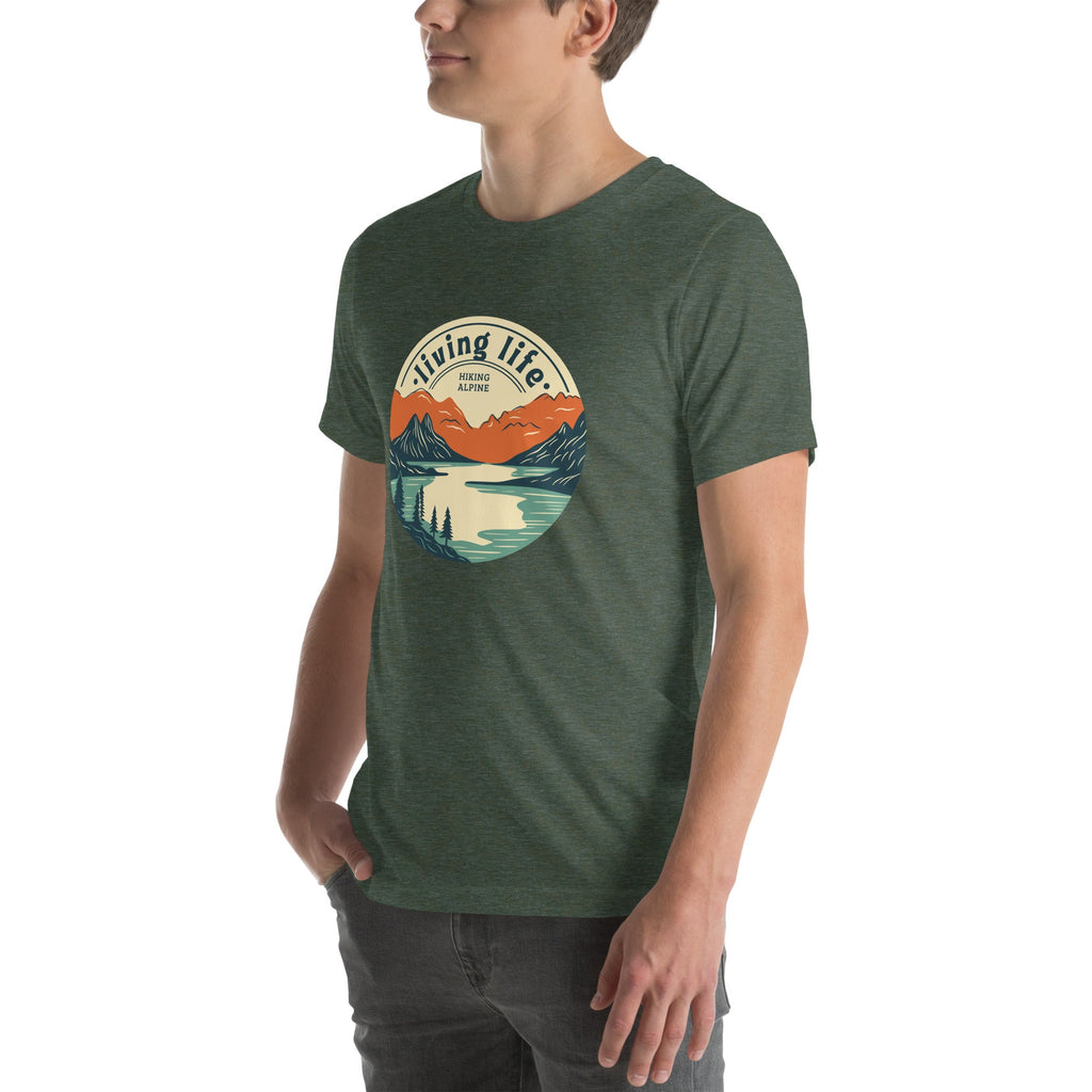 Hiking Alpine Outdoors Unisex t-shirt