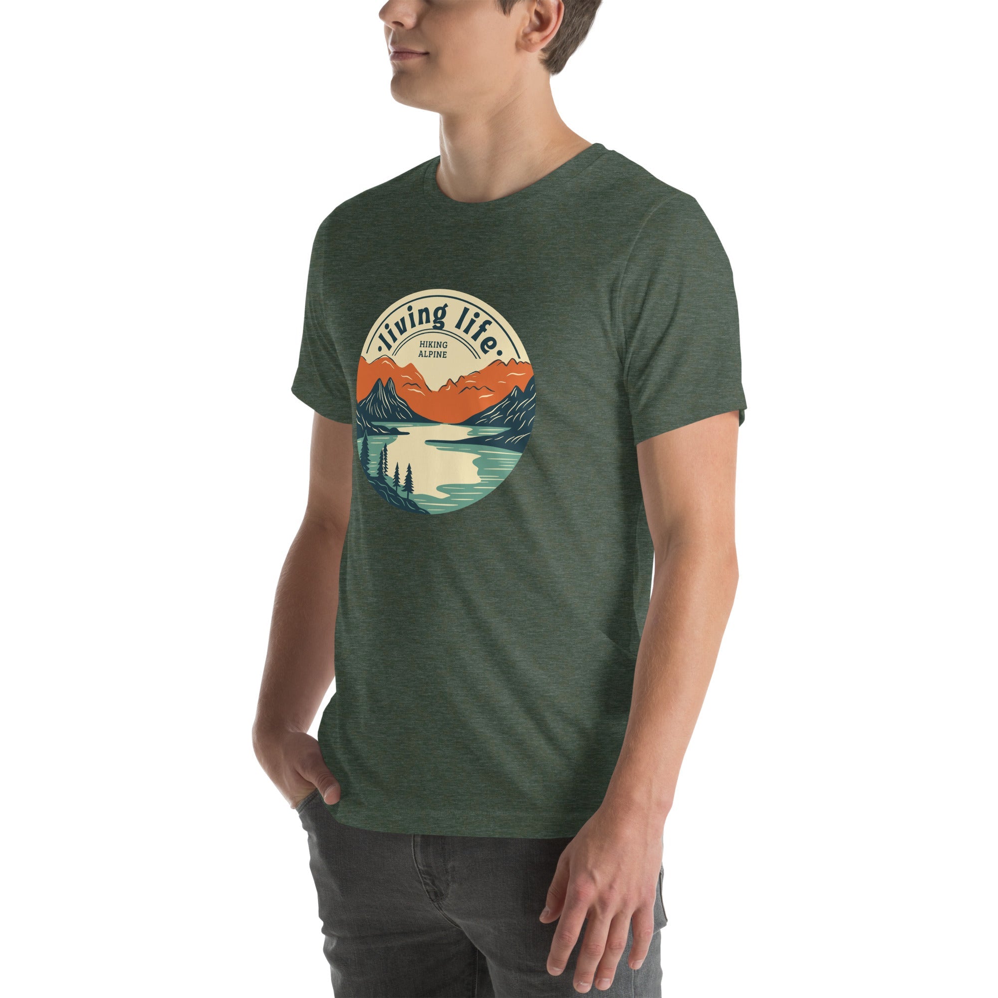 Hiking Alpine Outdoors Unisex t-shirt