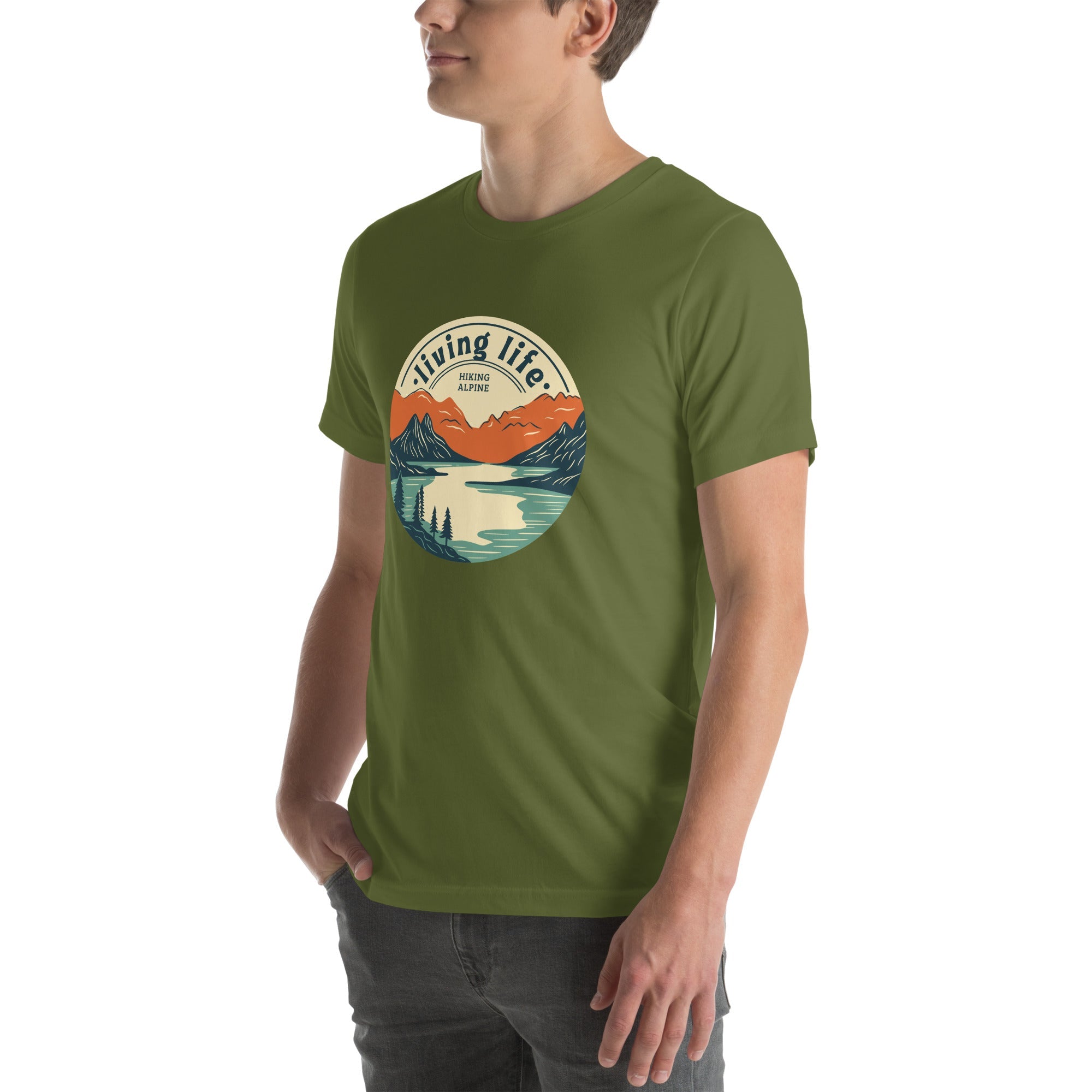 Hiking Alpine Outdoors Unisex t-shirt