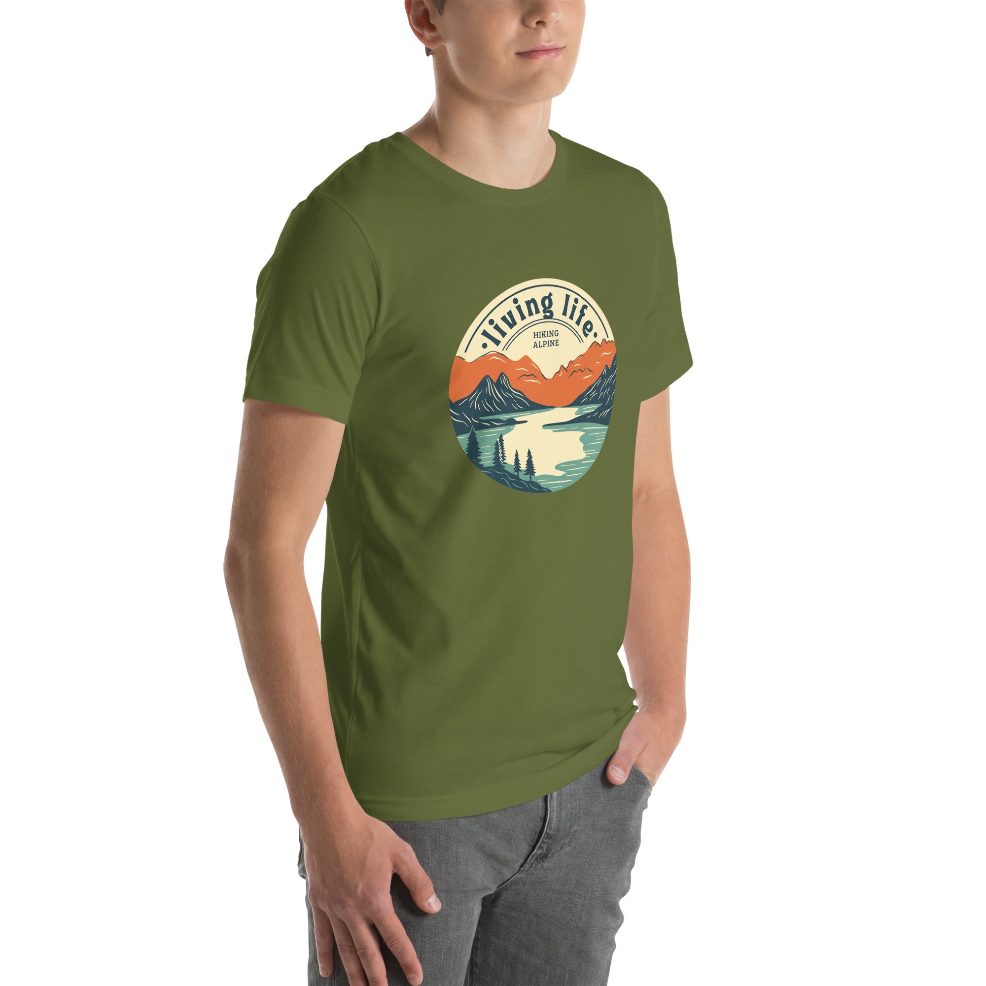 Hiking Alpine Outdoors Unisex t-shirt