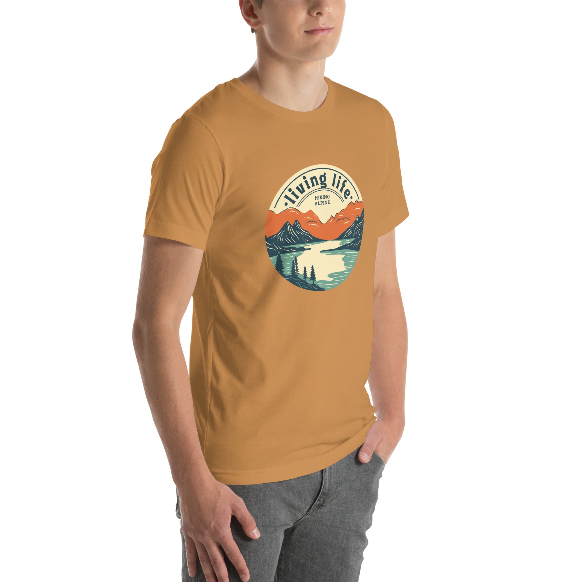 Hiking Alpine Outdoors Unisex t-shirt
