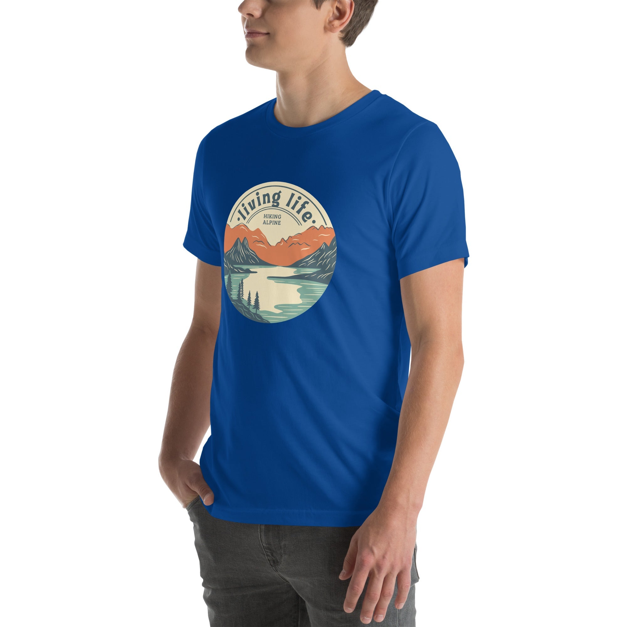 Hiking Alpine Outdoors Unisex t-shirt