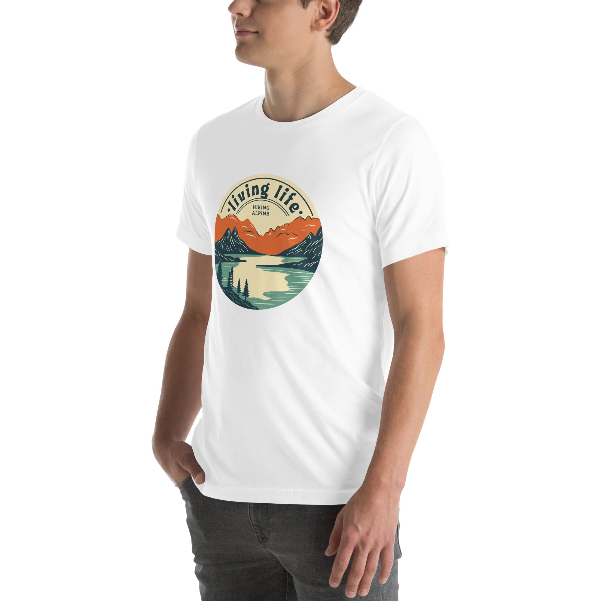 Hiking Alpine Outdoors Unisex t-shirt